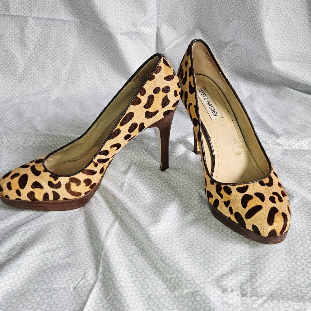 used Steve Madden Leopard Pumps size 8 1/2
